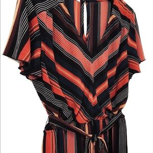 Multi-color Striped Jumpsuit